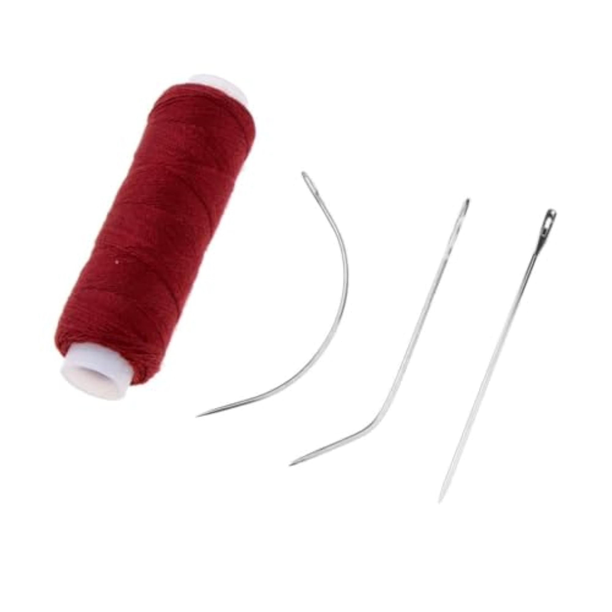 Cotton Hair Track Weft Weaving Sew Decor Thread, Wine Red