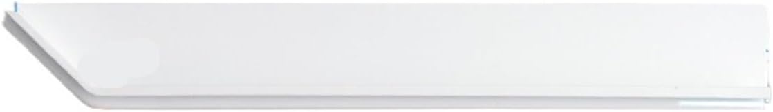 Simple Slotted Concealed Handle Wardrobe Door Built-in Horn Handle Cabinet Drawer Hidden Built-in Handle(1080 Bright White Left)