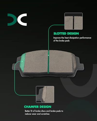 Image of SCITOO D2215 Front Ceramic Brake Pads Sets w /Hardware Replacement For Hyundai For Palisade 2020-2023,For Kia For Telluride 2020-2023