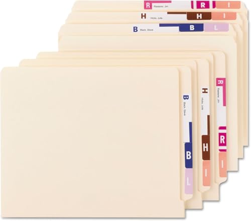 Étiquette nominative Smead AlphaZ NCC 67150 avec code couleur A-Z - 2