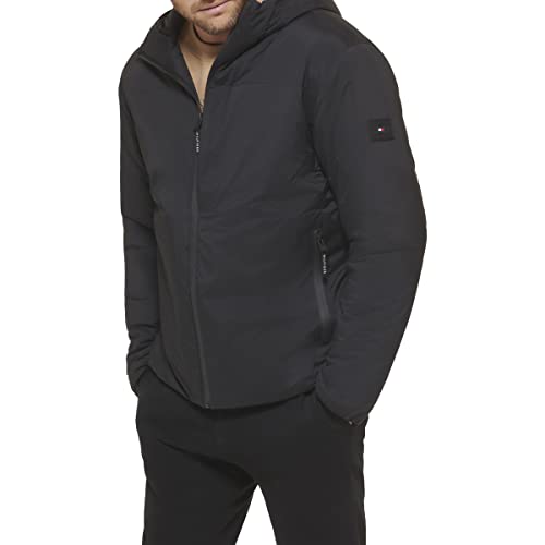Image of Tommy Hilfiger Men's Stretch Performance Filled Rain Jacket