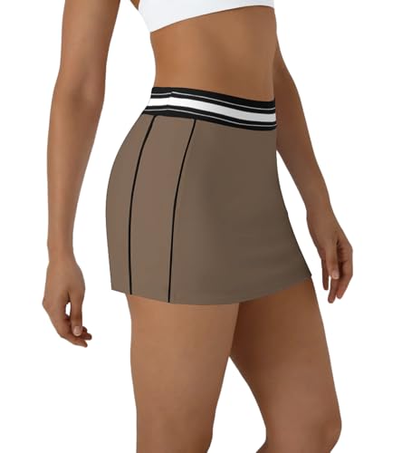 Image of Jigfar Women Cute Golf Tennis Club Skirt Dress Activewear Mini Summer Workout Running Athletic Skorts