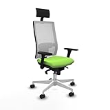 Piqueras y Crespo - Silla Oficina PCComponentes Hornas con Brazos 3D, cabecero Fijo, Apoyo Lumbar 1D y Respaldo Regulable en Altura, Elegante y cómoda para Escritorio.