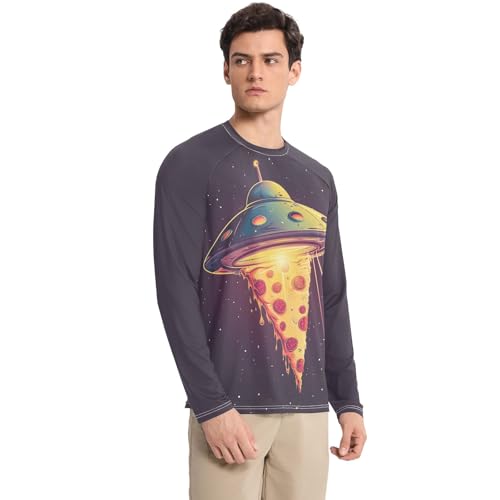 Bolaz Mens UV Protection Shirts Rash Guard Long Sleeve UPF 50+ UFO 3 Quick Dry S3