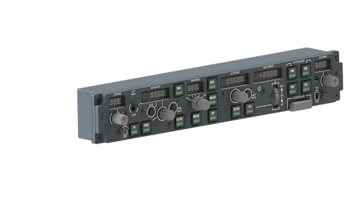 Image of SYDYSOSO Cockpit Simulator 737X MCP Flight Simulator Mode Control Panel, Full Scale 1:1 Replica Mode Control Panel, Realistic Operation, Plug and Play, USB, Compatible With PC