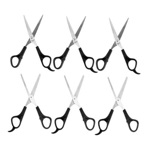 BELLIFFY 6pezzi Forbici Per Inossidabile Forbici Dritti Per Uso Domestico e Professionale Adattper Famiglie e Animali Domestici