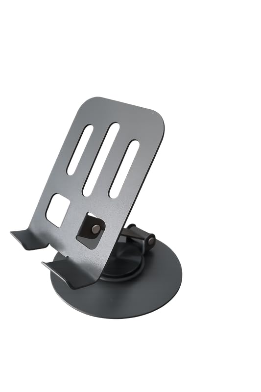 360 Degree Adjustable Mobile Stand for Desk | Foldable Phone Holder | Stable Metal Build | Portable Anti-Skid Mobile Holder for All Smartphones | Universal Compatibility-image-32
