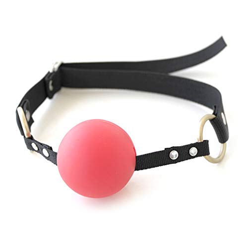 a-YUEYUE The Adjustable Size of The Silicone Mouth Plug Harness Ball for Women