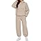 GOHRSHA School Outfits for Teachers Sweatsuits Women 2 Piece Outfit Loose Fit Long Sleeve Pullover Hoodies Drawstring Wide Leg Joggers Workout Lounge Set