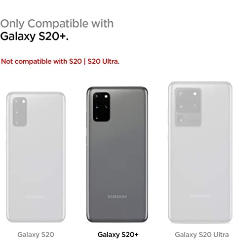 Image of Mobile Back Cover Case for Samsung Galaxy S20 Plus (Silicone Case|CameraProtection|Black SC1510)