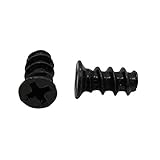 Tamaño: Aprrox.10mm uu19ee Útil 20 Unids/Set Al por Mayor Negro Ordenador De La Pc Caja De Ventilación Tornillos De Montaje para Ventiladores 5 * 10Mm
