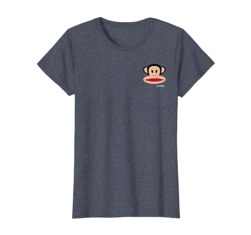 Paul Frank Julius Pocket Face Logo T-Shirt, Women, Heather Blue, Medium