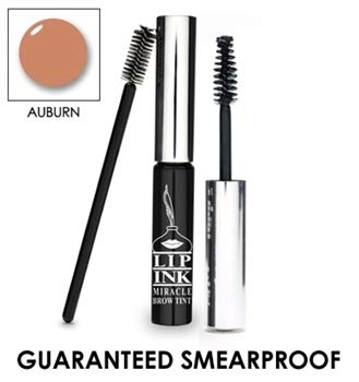 LIP INK Liquid Brow Tint - Black | Natural & Organic Makeup for Women by Lip Ink International | 100% Organic, Kosher, & Vegan