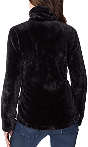 32 Degrees Women's Plush Faux Fur Full Zip Jacket (Black, XL)3