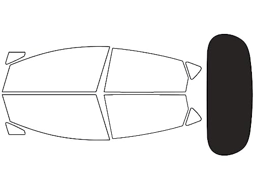 Rvinyl Window Tint Kit Compatible with Ford Fiesta 2011-2019 (Hatchback) - Rear Windshield Precut Kit - 20%