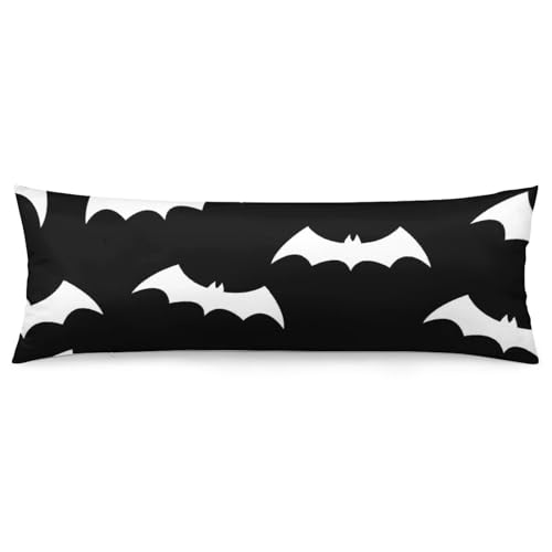 MEIKKO Body Pillow Cover Soft Bat Pillowcases with Zipper 20X54 Inch Long Pillow Protector Full Body Pillow Case Covers for Bed,Couch,Home Gifts.
