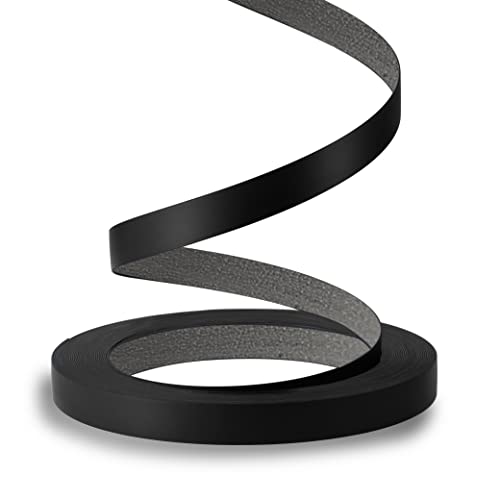Image of Black Edge Banding, 3 Inch x 100ft Roll of Veneer PVC Pre-glued Flexible Edging, Tape With Hot Melt Adhesive for Easy Application, Cabinet Repair and Furniture Restoration