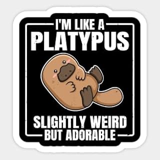 Stickers Viny Platypus Monotreme Design for A Monotreme Platypus Lover, Vinyl Stickers Laptop Cut Stickers Decals for Laptop, Decal Water Bottle Sticker Funny, Funny Sticker …34806