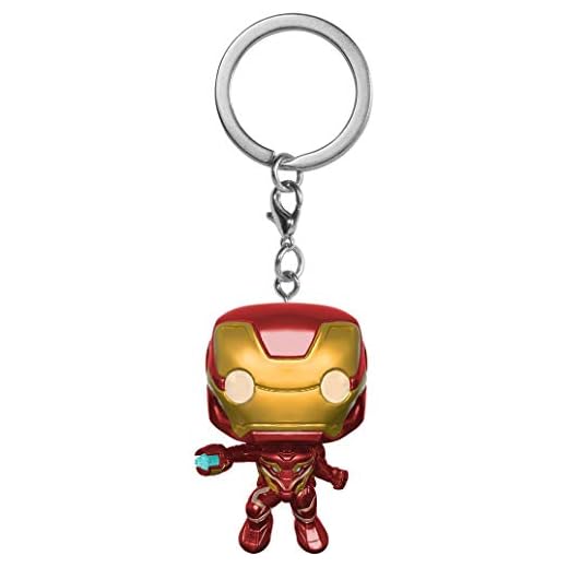 Funko Pop! Keychain: Avengers Infinity War - Iron Man - Vengadores Infinity War - Minifigura de Vinilo Coleccionable Llavero Original - Relleno de Calcetines - Idea de Regalo- Mercancia Oficial