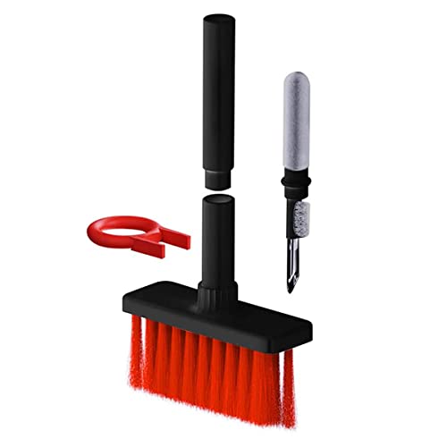 Image of ZORBES 5 in 1 Reusable Cleaning Brush Kit for Earbud, Keyboard, Earbud Case Including Nylon Bristles, Flocking Sponge, High-Density Brush, Metal Pen Tip and Keycap Puller