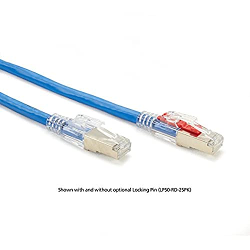 Cable Patch Ethernet Black Box CAT6A 650 MHz 0.5 m miniatura 2