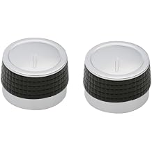 2 Pcs Gas Grill Knobs Plastic Grill Control Knob Nonslip Gas Burner Replacement Knobs Fits BBQ Gas Grills with D Shaped Valve Stem