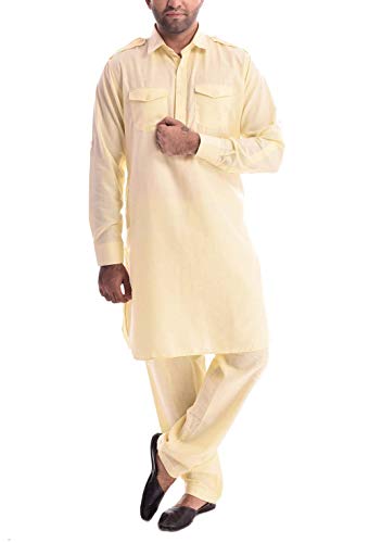Suit Pathani de lino Kurta Royal conjunto de ropa india masculina