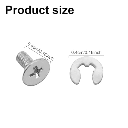 Image of 4pcs Battery Back Cover Screws Kit, Battery Screw Replacement Part Bolt Washer for New 3DS & 2DS Accessories