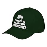 There's No Plays Like Mahomes Large Forest Green Adjustable Unisex Baseball Cap