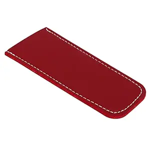 PU Leather Frying Pan Handle Cover Universal Reusable Frying Pan Handle Cover for Cast Iron Frying Pan (Red)