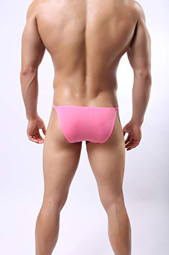 Men's Silky Comfort Underwear Adjustable String Waist Bikini Briefs2
