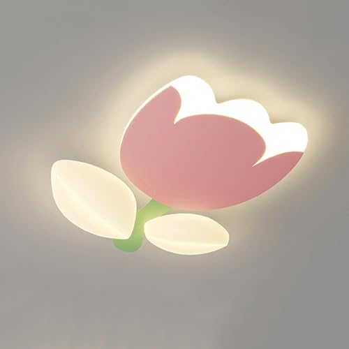 Plafonnier acrylique design fleur avec éclairage LED 40W longue durée