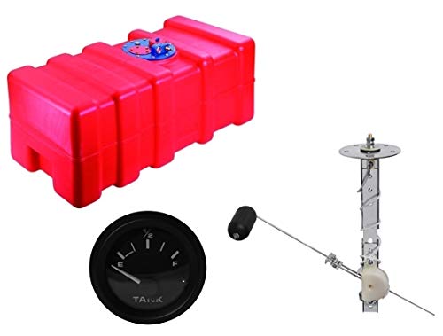 Saarwebstore Bootstank Benzintank Kraftstofftank Tank mit Tankgeber inkl. Anzeige wählbar von 33l bis 140l Größe 140l Cover