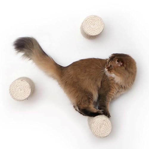 Rascador flotante de sisal para gatos 1 pc miniatura 6