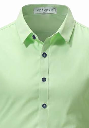 Image of Vida Loca Full Sleeve Spread Collar Cotton Blend Casual, Festival Stylish Slim fit Shirt for Men and Boys.