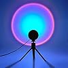 Sunset lamp, Sunset projector, led-projectielamp zonsondergang, rood licht, net, modern USB-nachtlampje, vloerlamp met 180 graden rotatie voor woonkamer, slaapkamer, decoratie (sunset)