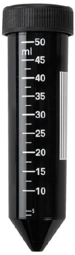Heathrow HS4429 Premium Sterile Conical Centrifuge Tubes, Bulk, Sterile, 50 mL, Black (Pack of 500)