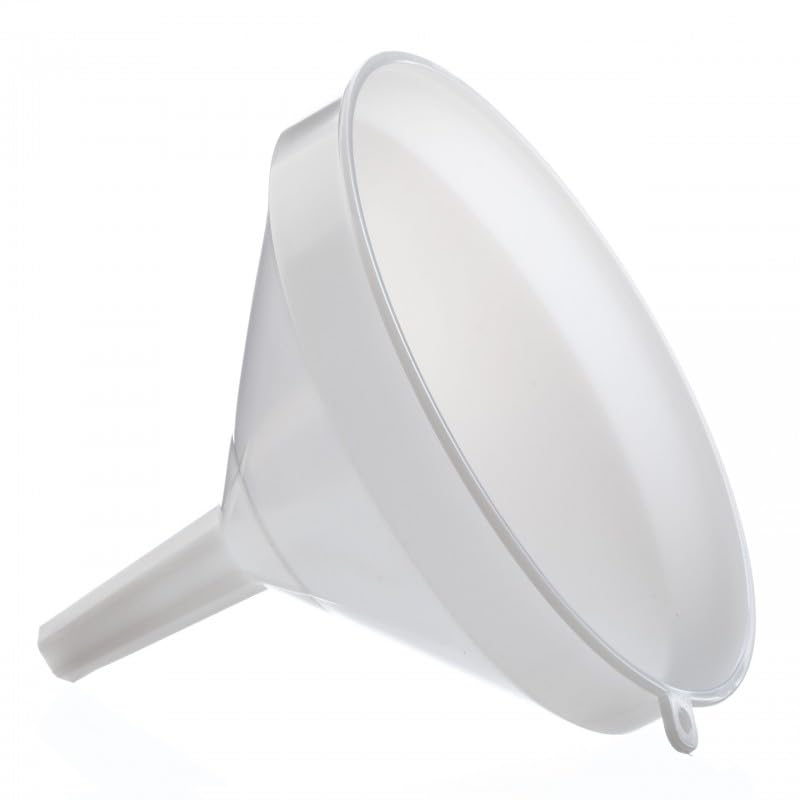 DIAH DO IT AT HOME 21cm Large Plastic Funnel for Demijohns & Brewing - High-Flow Design for Fast Liquid Transfer - Professional Food-Grade Tool for DIY Wine, Beer & Cider Makin