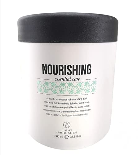 Light Irridiance MASCARILLA CABELLOS DAÑADOS TRATADOS Nourishing Essential Care 1000 ml, Único, Estándar