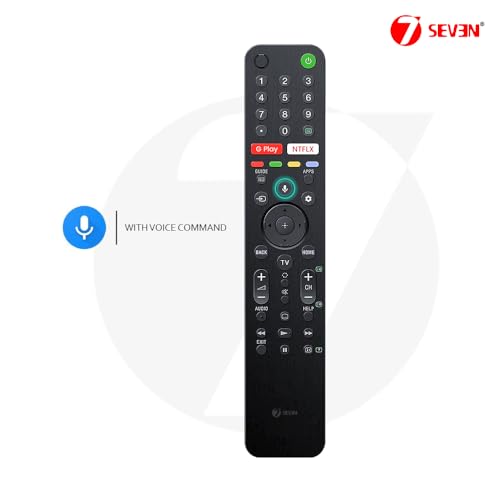 7 SEVEN® Compatible with Sony Bravia TV Remote RMF-TX500p Model Suitable A8H X8500G X9500G X8000H Series KD-65X8577G KD-55X8577G Smart 4K LED UHD HDR Android Televison with Bluetooth Voice Command
