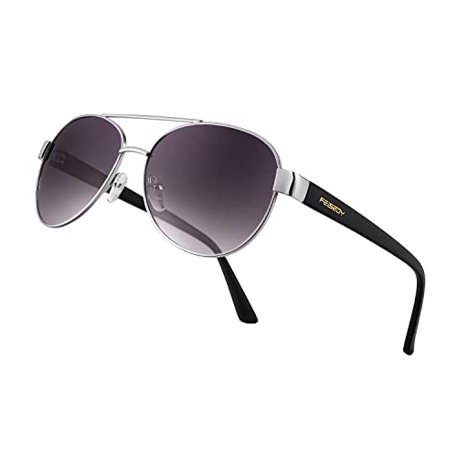 Image of FEISEDY Classic Aviator Sunglasses for Women Pilot Polarized Sunglasses Men UV400 Protection for Driving Fishing Golf B4109