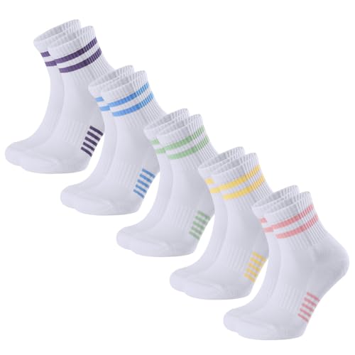 BUDERMMY Laufsocken Damen 5 Paar Mehrfarbig Größe 35-38 & 39-42