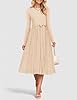 ZESICA Women's Fall Long Sleeve Midi Dress 2025 Ca... #1