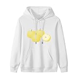 [ACHVAC] 秋の味覚の梨 パーカー メンズ 秋服 長袖 綿100% スウェット ゆったり カジュアル フード付 快適 トップス 部屋着 ルームウェア スウェットシャツ 3XL