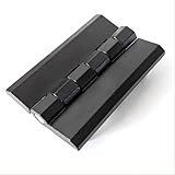 Zinc Alloy Hinge 90mmX60 Hexagonal Stud Distribution Box Thickened Cabinet Heavy-Duty Hinge Industrial Equipment (Color : 2PCS Black-Zinc)
