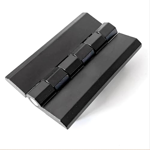 Zinc Alloy Hinge 90mmX60 Hexagonal Stud Distribution Box Thickened Cabinet Heavy-Duty Hinge Industrial Equipment (Color : 2PCS Black-Zinc)