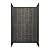 CRAFT + MAIN GFS483478 Jetcoat 48" x 34" X 78" Five Panel Alcove Shower Wall Kit - Slate