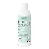 Huile de massage neutre Bio - 4 huiles végétales Bio - Amande douce, Abricot, Coco & Sé...