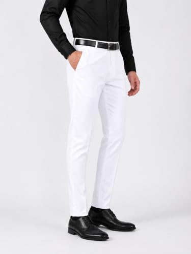 Image of Men's Slim Fit Formal Trousers | Office & Business Wear | Men's Solid Formal Pants (256)