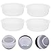 TOPPERFUN 20Pcs Barrel Lids, 1.9in Plastic Barrel Oil Plugs with Pull Rings, White Industrial Bucket Sealing Lids, Gallon Bucket Plugs for 20L, 25L, 30L